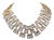 Vintage 1990 Signed Napier Goldtone Swarovski Crystals Wide Collar Necklace For Sale