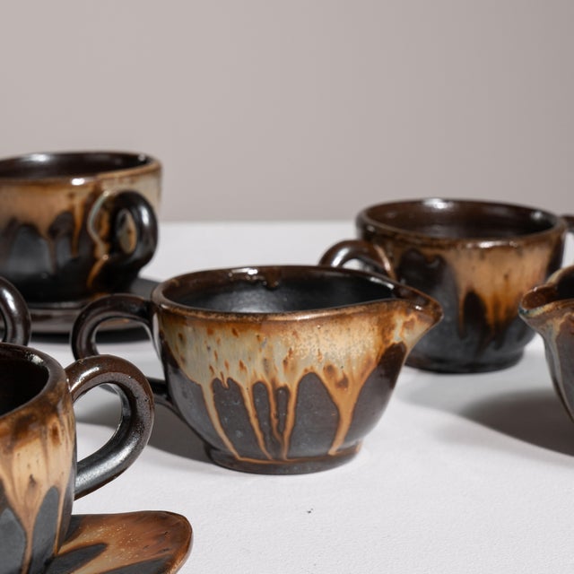 Traditional 1970s Belgium Chocolate Ceramic Serving Piece For Sale - Image 3 of 15