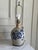 Vintage Rowe Pottery Works Salt Glazed Stoneware Cobalt Blue Bird Jug Table Lamp 25" For Sale - Image 11 of 18