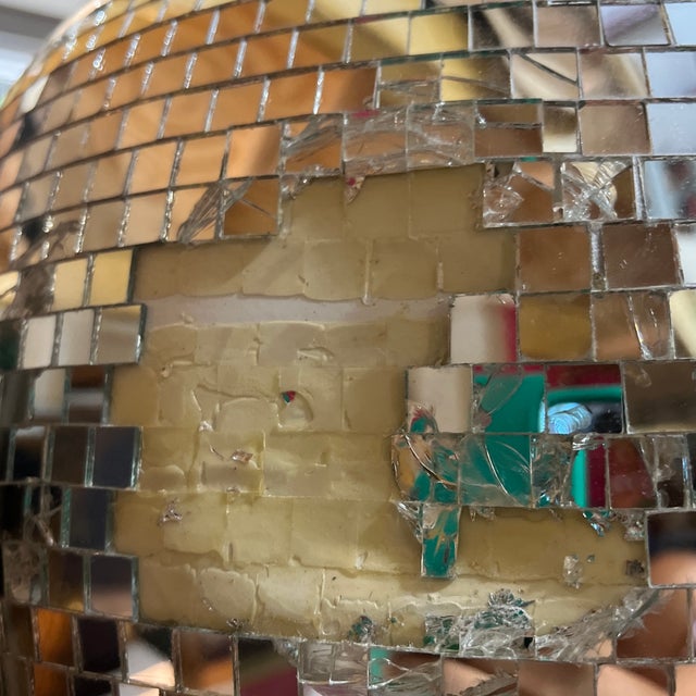 Vintage Oversized Disco Ball Snowman Sculpture, Slight Condition Issue For Sale In Atlanta - Image 6 of 6