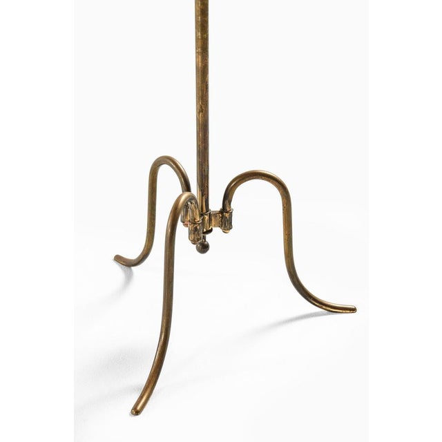 Side Table in Brass and Mirrored Glass from Lysberg Hansen & Therp, 1940s For Sale - Image 3 of 6