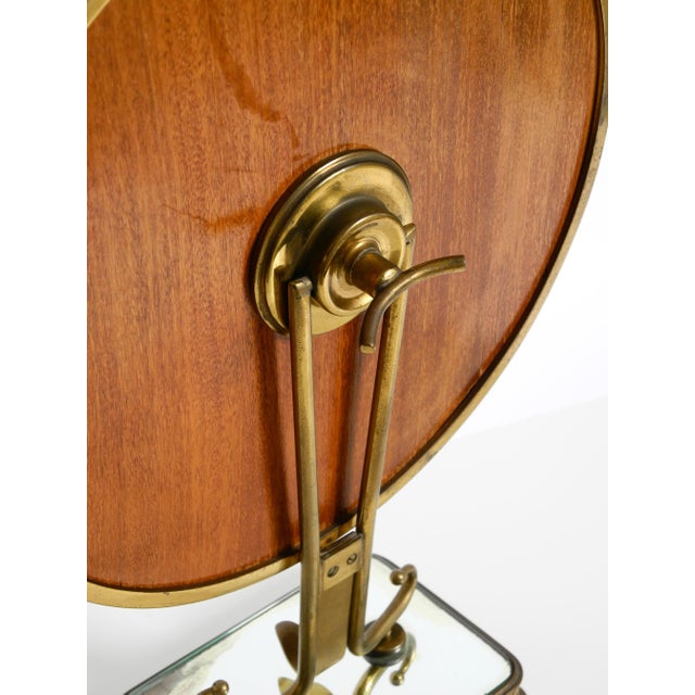 Large Mid-Century Italian Brass Table Mirror, 1950s For Sale - Image 17 of 18