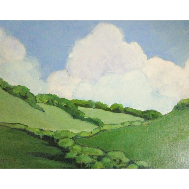 Contemporary Malibu Hills Lynne French California Landscape O/C For Sale - Image 3 of 3