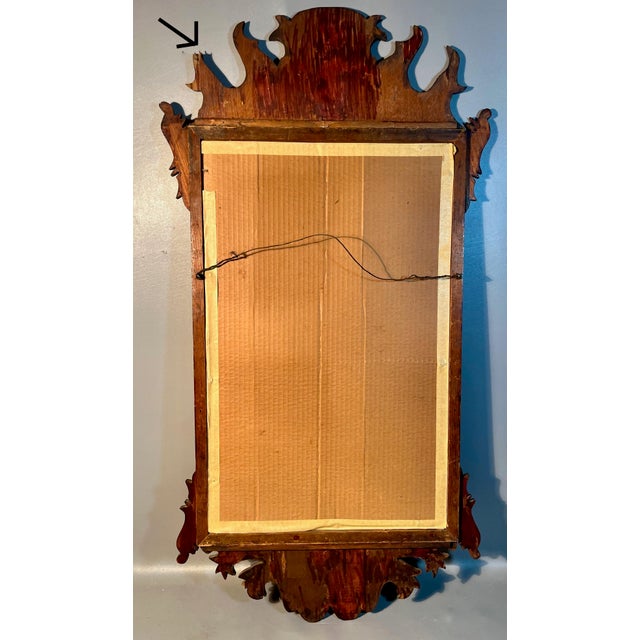 Traditional 18th Century Georgian Wall Mirror Oxford Mahogany Frame Hand Carved For Sale - Image 3 of 7