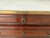 Antique French Louis XVI Style Walnut Marble Top Commode With Brass Gallery For Sale In New York - Image 6 of 9