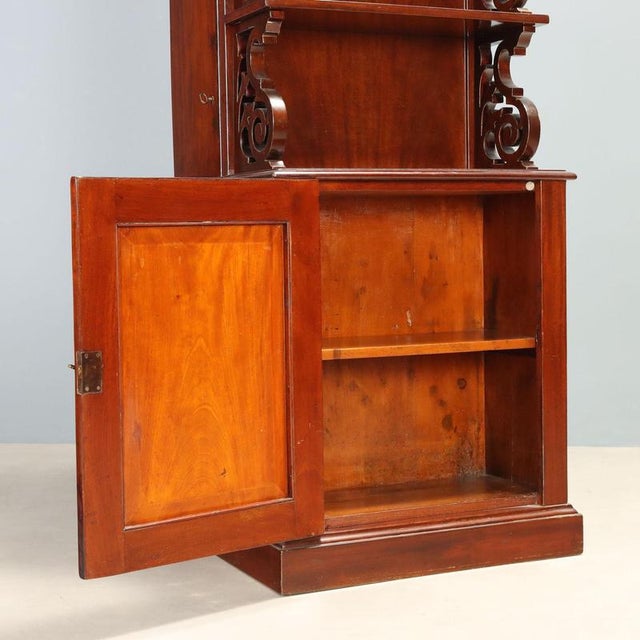 Mahogany Sideboard with Shelves, England, 1900s For Sale - Image 10 of 13