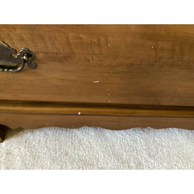 Pair of Vintage Early American Maple Bachelor Chests For Sale - Image 12 of 12