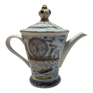 Late 20th Century London Pottery “Reflections” Teapot by David Birch, London Skyline