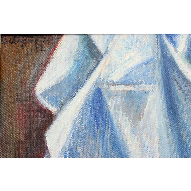 Contemporary Raul Anguiano, Still Life with Watermelon and Papaya, Oil on Canvas For Sale - Image 3 of 8