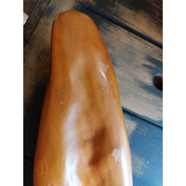Rare Vintage Sarreid LTD Spain Wooden Hand-Carved Baguette / Bread Loaf For Sale In Wichita - Image 6 of 12