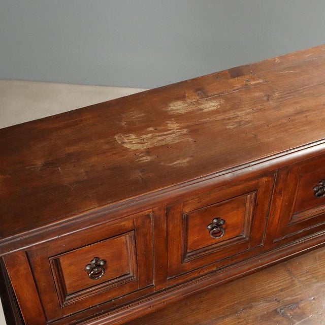 Baroque Style Walnut and Poplar Sideboard For Sale - Image 14 of 16