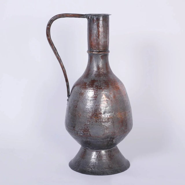 Islamic Antique Handcrafted Water Pitchers - A Pair For Sale - Image 3 of 9