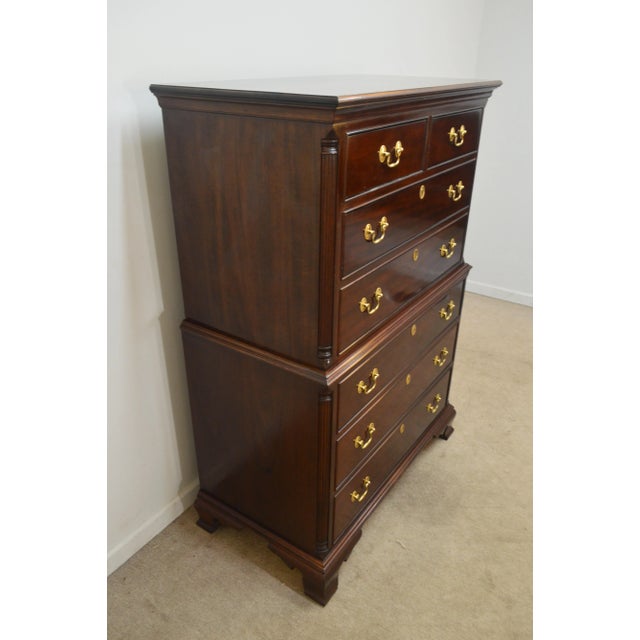 Traditional Stickley Mahogany Chest of Drawers For Sale - Image 3 of 12