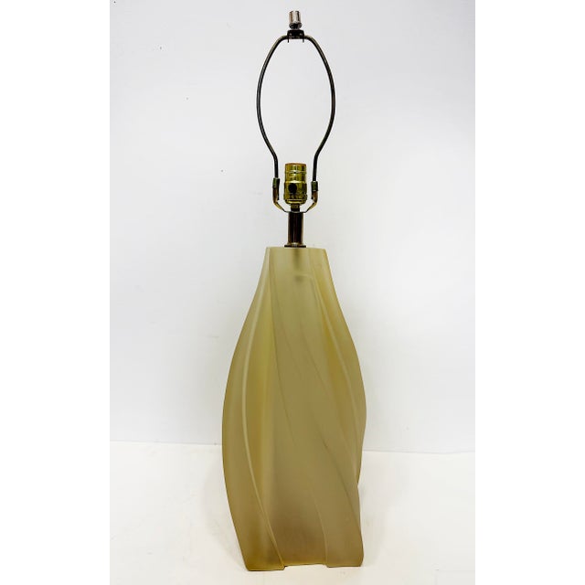 1970s 1970s Modernist Paolo Gucci Freeform Molded Table Lamps, Signed Pair For Sale - Image 5 of 9
