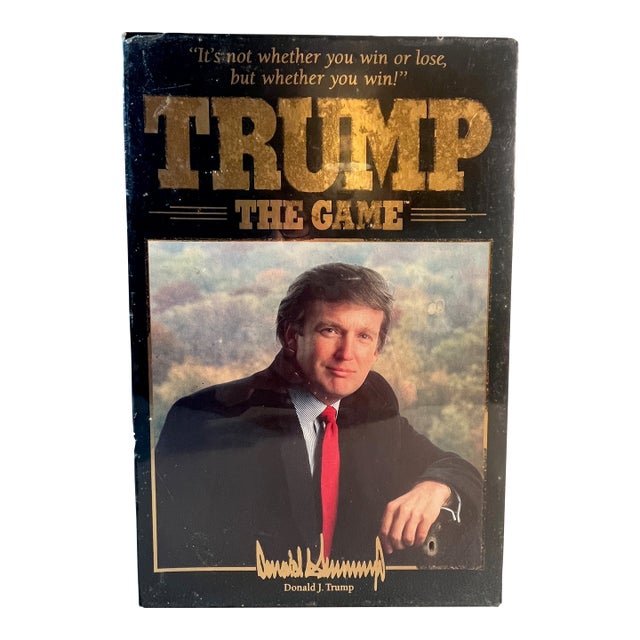 Trump the Game 1989 Milton Bradley Mint in Factory Sealed Box With Original Price Tag From Bloomingdales Never Opened For Sale