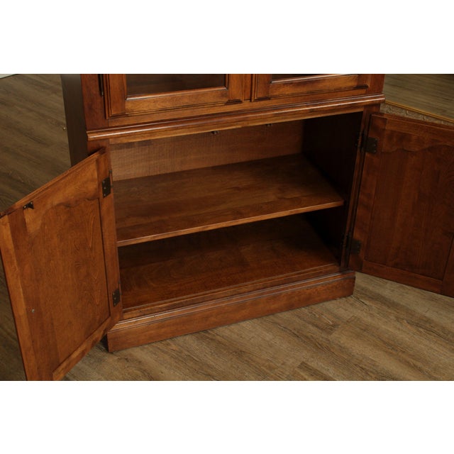 Ethan Allen Country French Curio Bookcase Chairish