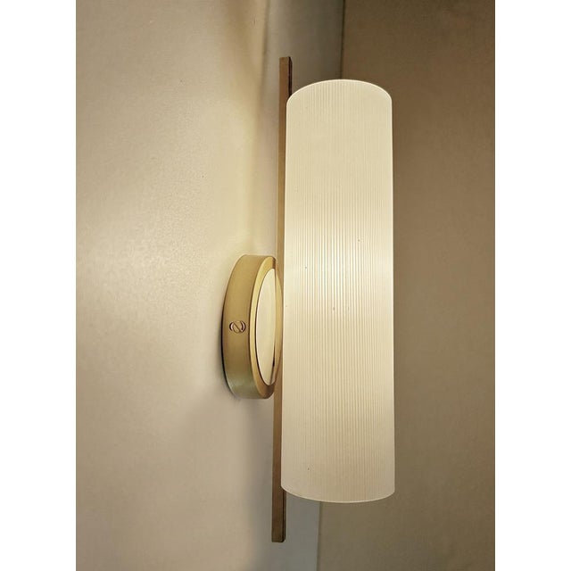 Vintage Glass Sconce from Hillebrand Leuchten, 1950s For Sale - Image 11 of 15