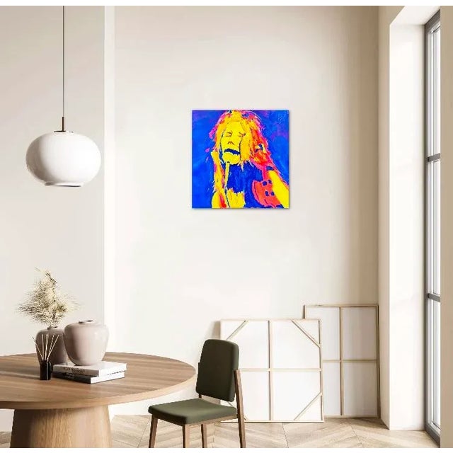 Modern Narratives — Original Portrait Original oil painting by L Haas, 24 x 24 unframed canvas, signed. Bold color and...