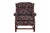 Bradington Young Bradington Young Georgian Style Wingback Chair and Ottoman For Sale - Image 4 of 9