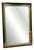 Rectangular Schöninger Mirror with Bronze-Tinted Glass & Brass Detailing, German For Sale