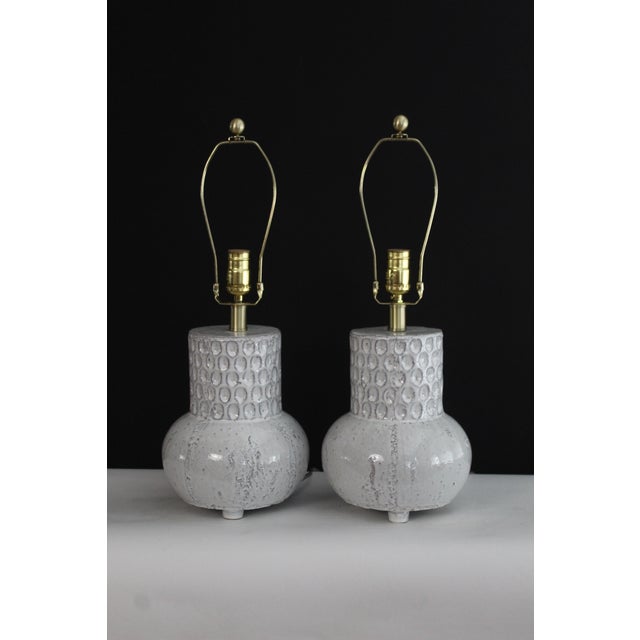 Ceramic Mid 20th Century Albert Tormos Influence Ceramic Lamps For Sale - Image 7 of 14