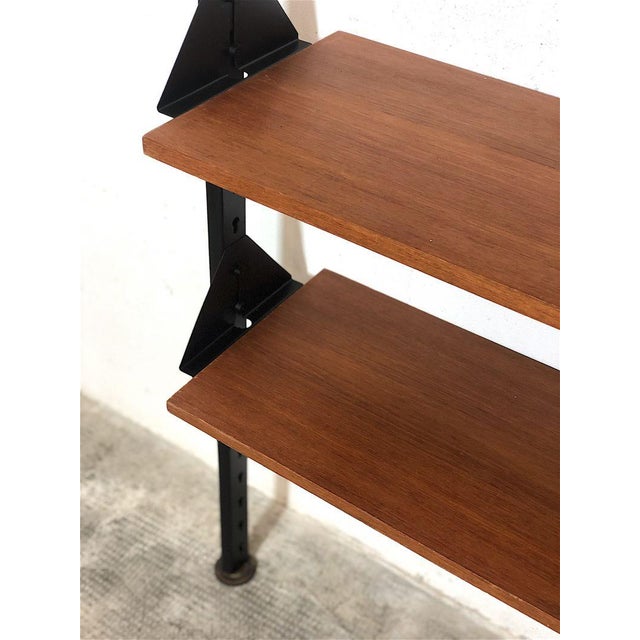 Black 1-Bay Bookcase, Italy, 1960s For Sale - Image 8 of 12