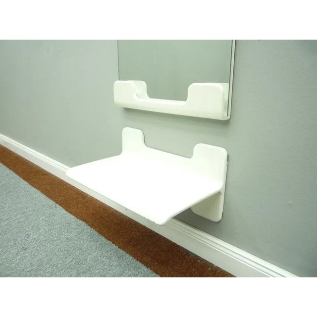 Space Age Wall Mirror & Shelf by Ernst Igl for Werndl, 1970s, Set of 2 For Sale - Image 4 of 7