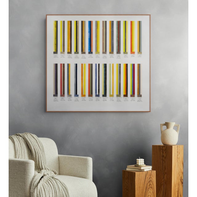 In this compelling 34 x 36"/ 86 x 91 cm work, Debra Ramsay bridges the gap between strict geometric abstraction and...