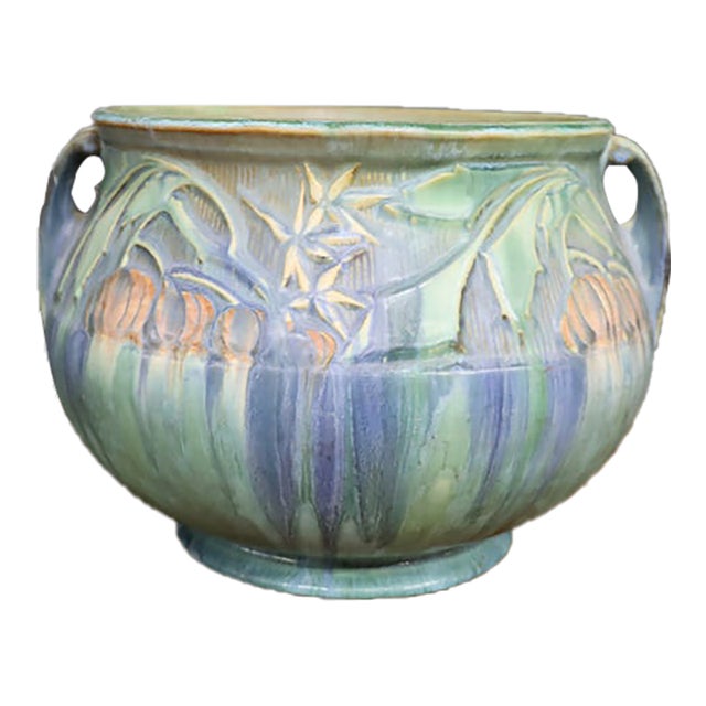 Roseville Pottery Baneda Jardiniere, Pattern 626-8 For Sale