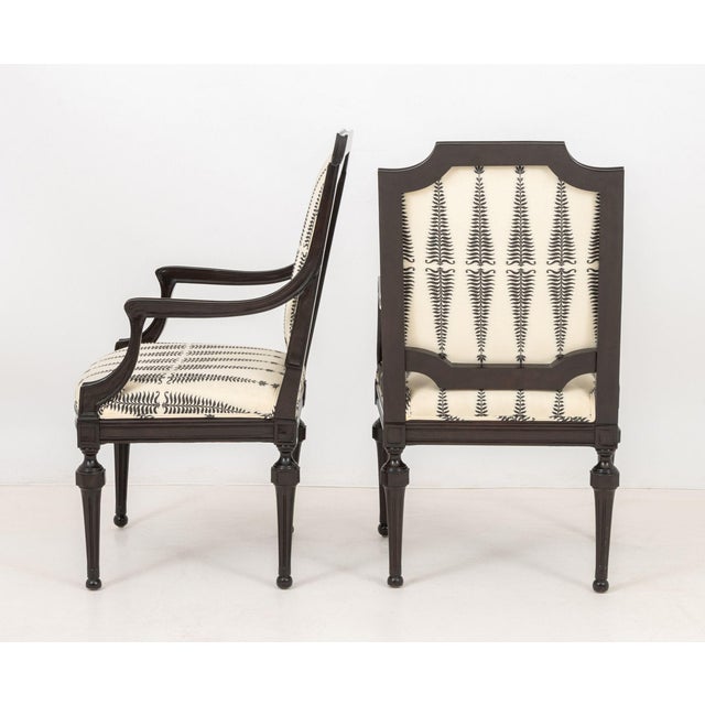 White Modern "Fern Tree" Upholstered Dining Chairs, 10 For Sale - Image 8 of 15