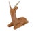 Mid 20th Century Ceramic Deer With Brass Horns For Sale - Image 5 of 10