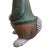 Green Vintage Bunny Rabbit Cement Garden Ornament For Sale - Image 8 of 12