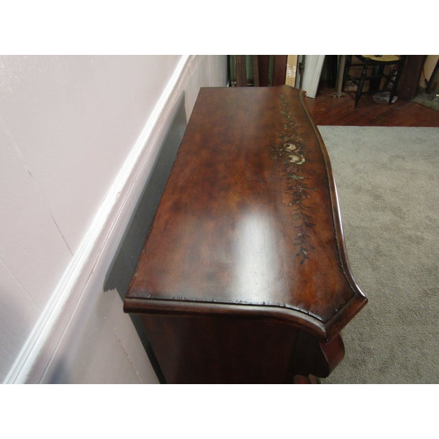 2000 - 2009 Ethan Allen French Style Paint Decorated Chest of Drawers For Sale - Image 5 of 7