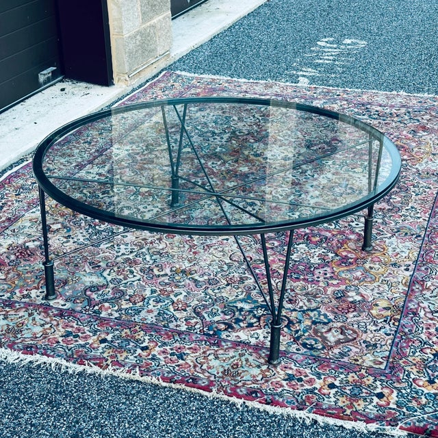 Metal Mid-Century Modern Paolo Piva Style Round Coffee Table For Sale - Image 7 of 11
