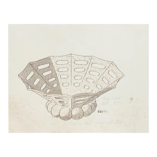 Unknown - Porcelain Vase - Original Watercolor and China Ink - 1880 For Sale