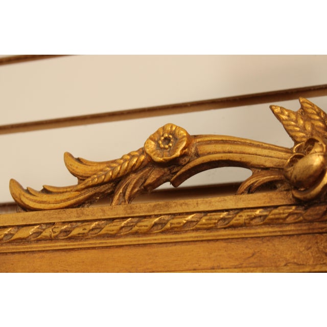 Friedman Brothers Vintage French Style Gold Mirror For Sale In Philadelphia - Image 6 of 14