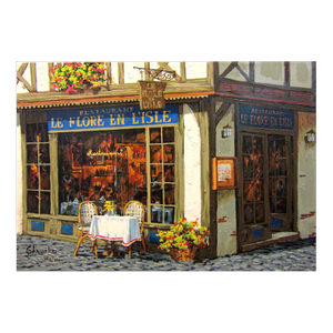 Viktor Shvaiko "Rendezvous" From Jewels I Suite Hand Signed Stretched Canvas