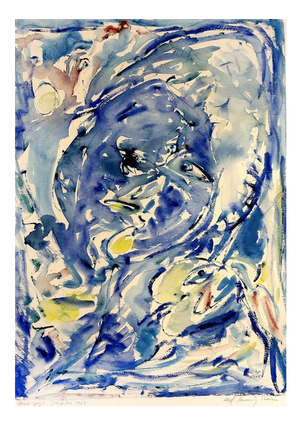 Carl-Henning Pedersen, Water Mirror, 1890s, Watercolor