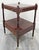 1980s Bombay Regency Style Cherry Finish Two Tier Side End Table For Sale - Image 10 of 13