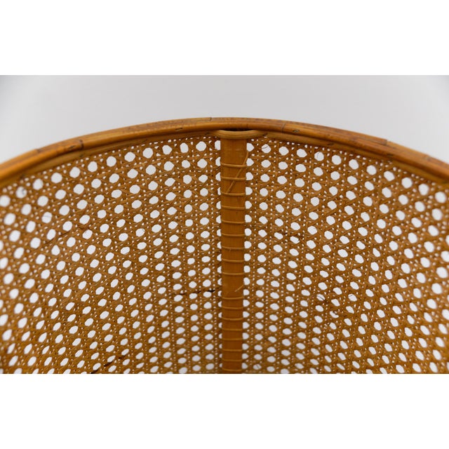 Wood Mid-Century Modern Viennese Wicker Basket, Austria, 1950s For Sale - Image 7 of 10