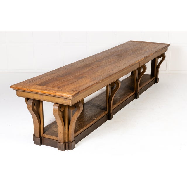 Antique French Oak Drapers Table, 1800s For Sale - Image 5 of 14