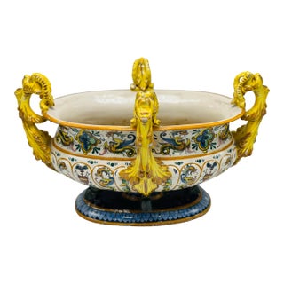 Large Antique Ceramic Centerpiece For Sale