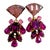 1950s Juliana D & E Polished Crystal Dangle Earrings - 2 Pieces For Sale