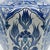 2020s Handmade Ceramic Faceted Vase (30cm) Hexagonal Blue and White Cypress & Tulip Pattern For Sale - Image 5 of 8
