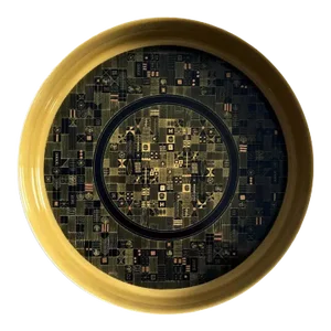 Hans Theo Baumann for Rosenthal Vide Poche in Olive Green, Gold and Black Dish, 1960s
