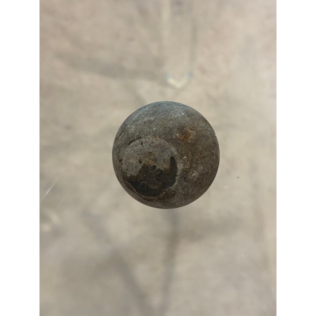 Collection of Six Petite Scale Antique Marble River Balls / Stone Spheres For Sale In Little Rock - Image 6 of 10