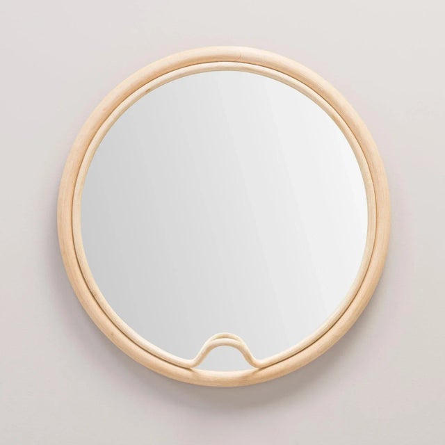 Lasso Round Rattan Mirror by AC/AL Studio for ORCHID EDITION For Sale - Image 6 of 6