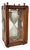 Antique Italian Victorian Wood and Glass Hourglass, 1850s For Sale