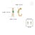 Emerald & Diamond Double Row Art Deco Hoop Earrings in 14k Yellow Gold- A Pair For Sale - Image 10 of 13