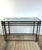 2000 - 2009 Smoked Silver Metal Console Table, 2000s For Sale - Image 5 of 12